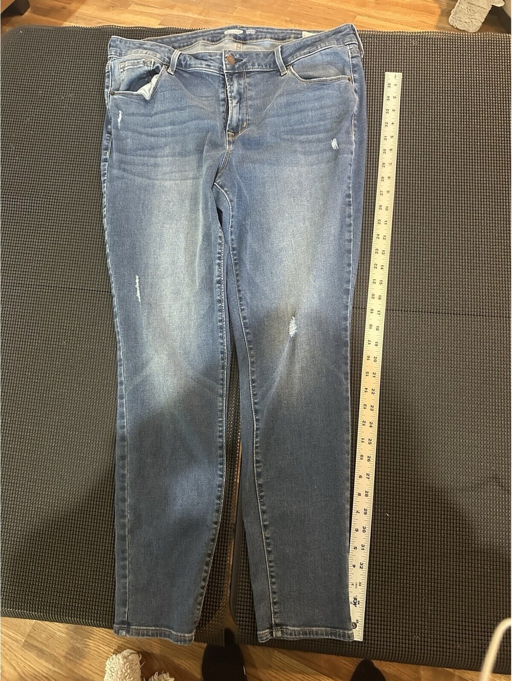 Women’s Old Navy Size 16 Long Jeans Blue Wash Rockstar Super Skinny